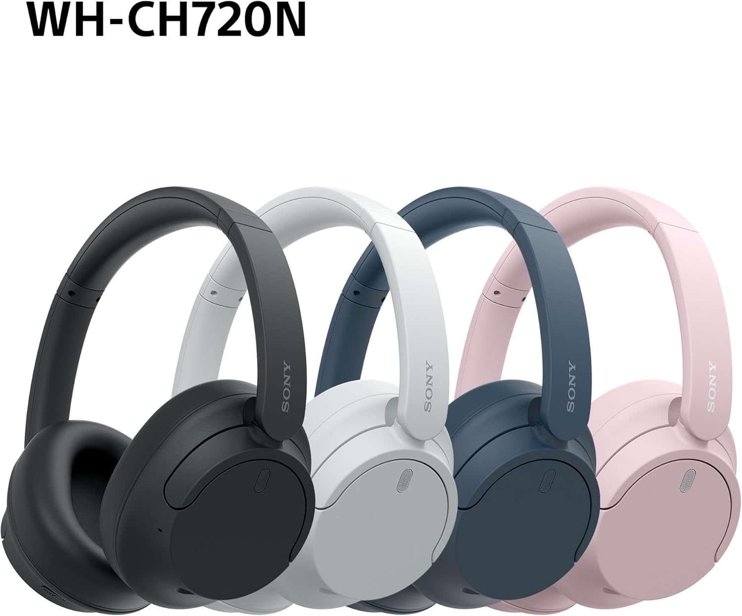 Sony WH-CH720N Wireless Bluetooth Noise Cancelling Over-Ear Headphones, Sound, Ambient Sound Mode, Lightweight Design, up to 50 hr battery life, iOS & Android