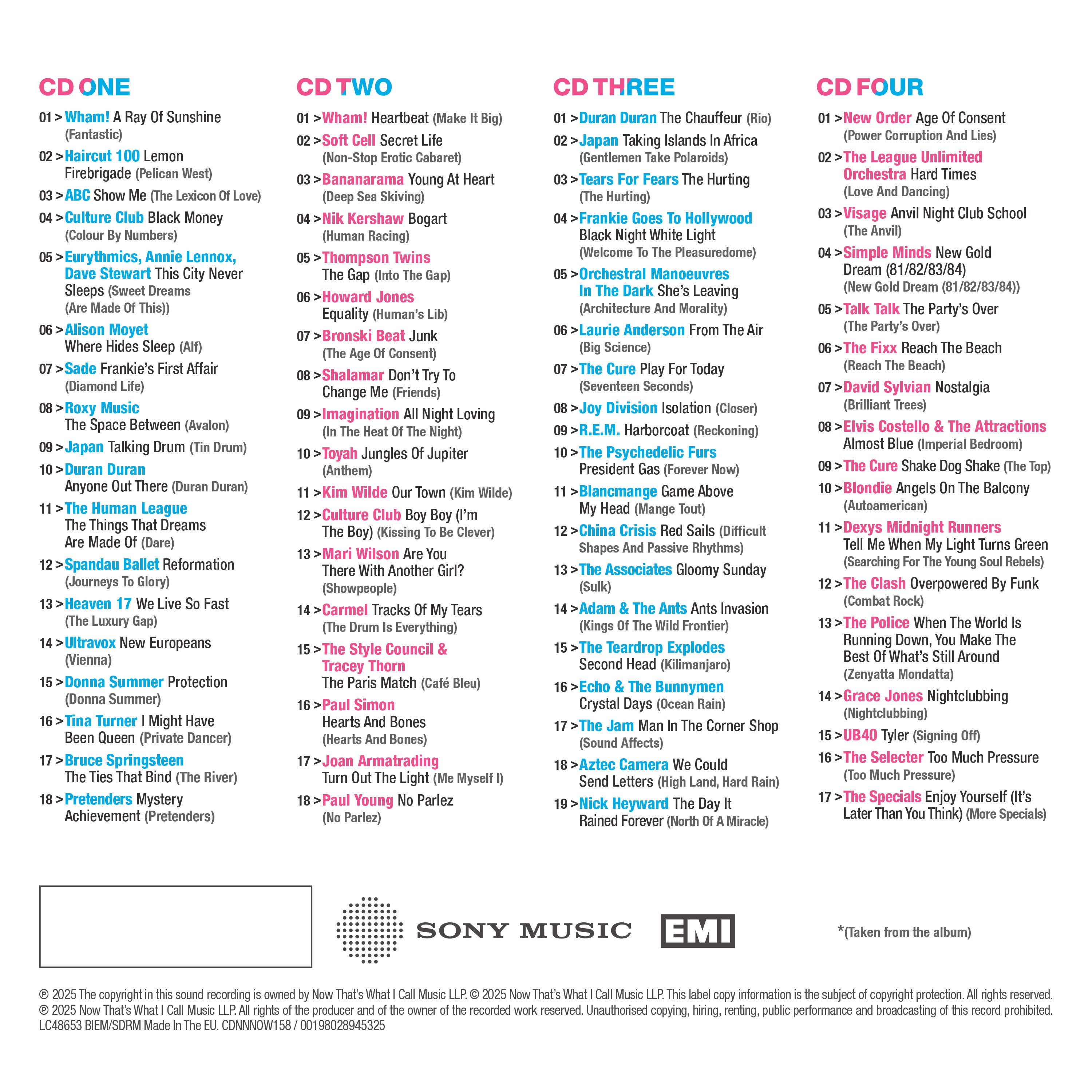 NOW That's What I Call an Era: The Albums 1980-1984