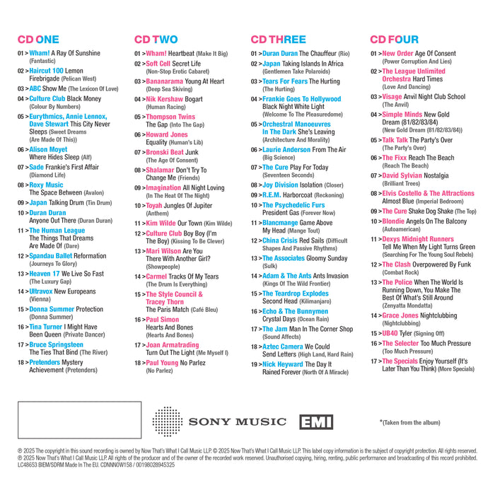 NOW That's What I Call an Era: The Albums 1980-1984