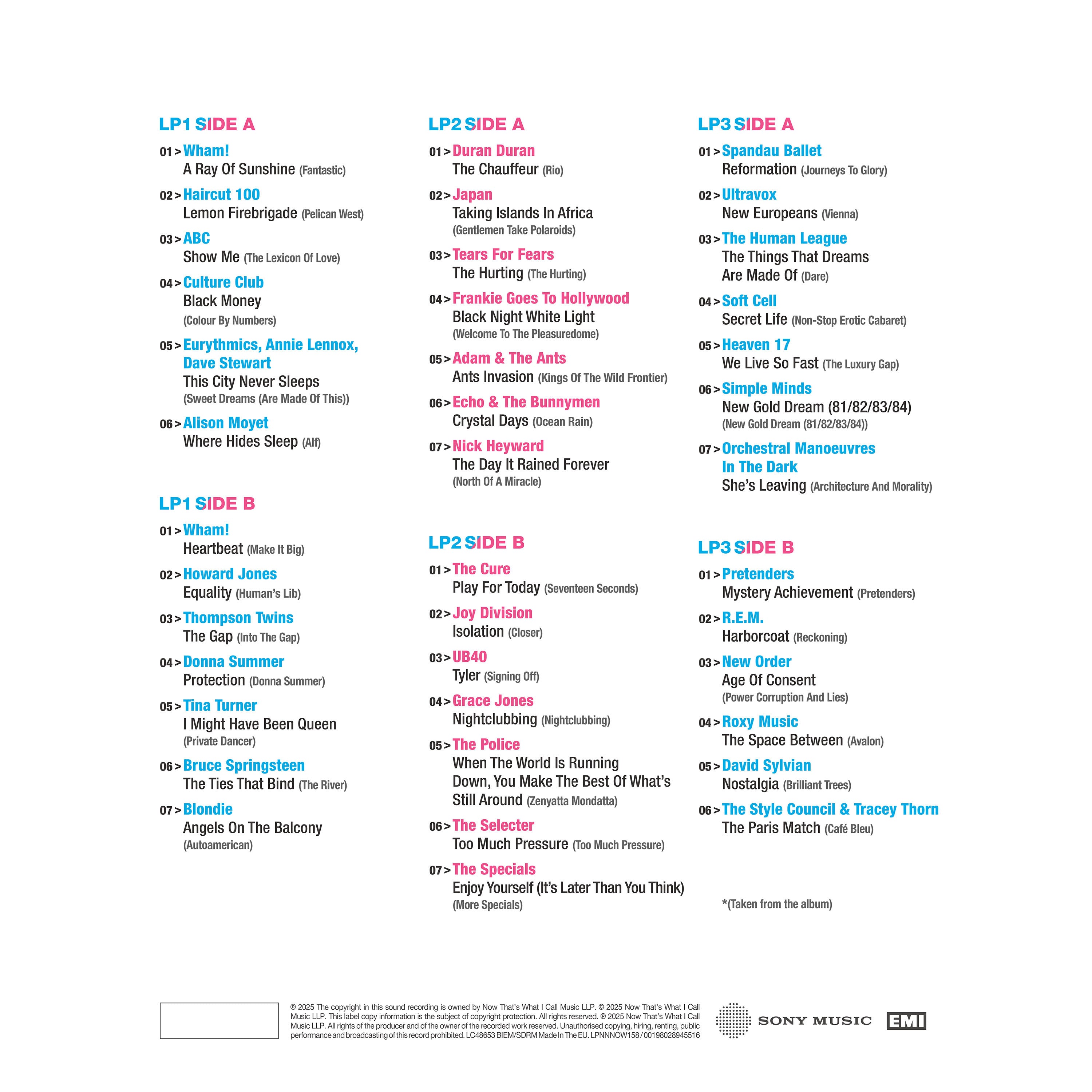 NOW That's What I Call an Era: The Albums 1980-1984
