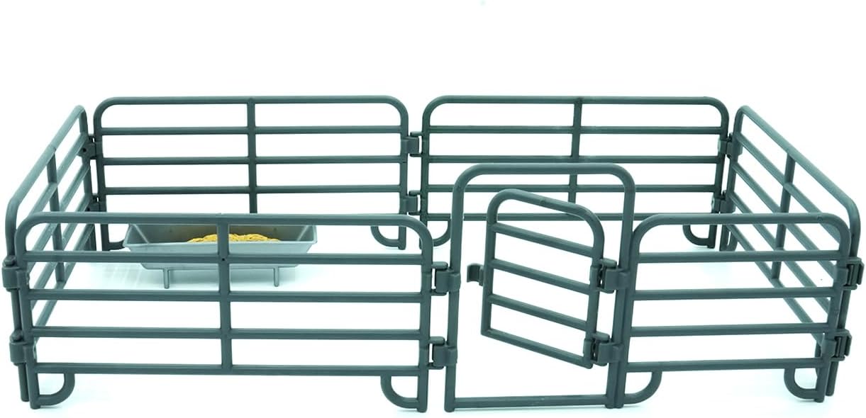 MOJO – Farmland Enclosure Playset | Farm Animals Collection | True to Life & Highly Detailed | Designed in UK