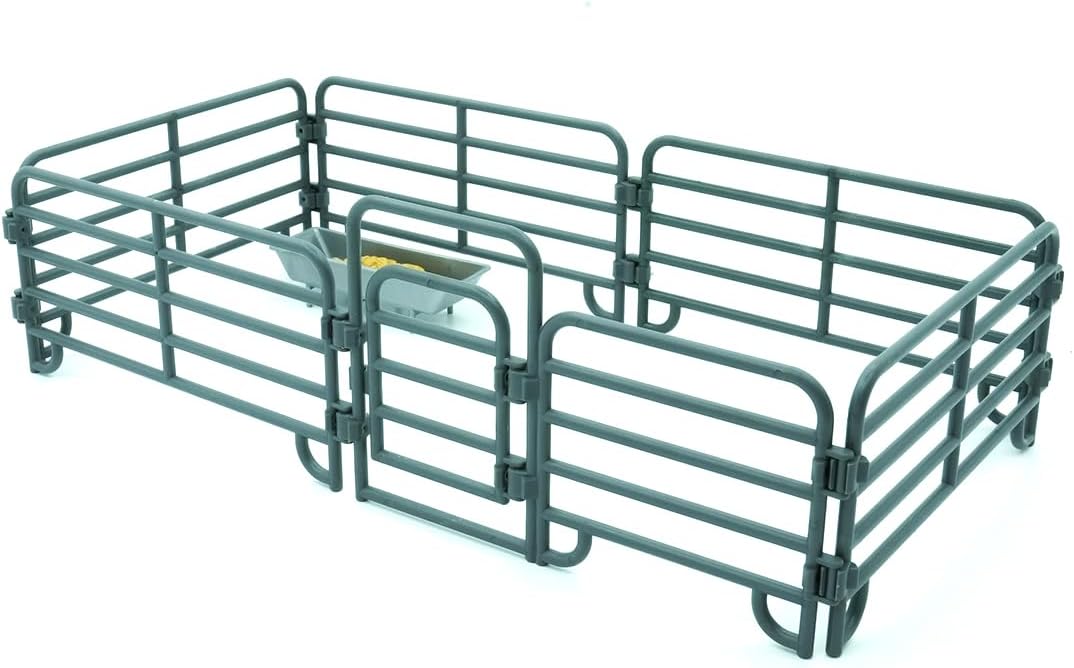 MOJO – Farmland Enclosure Playset | Farm Animals Collection | True to Life & Highly Detailed | Designed in UK