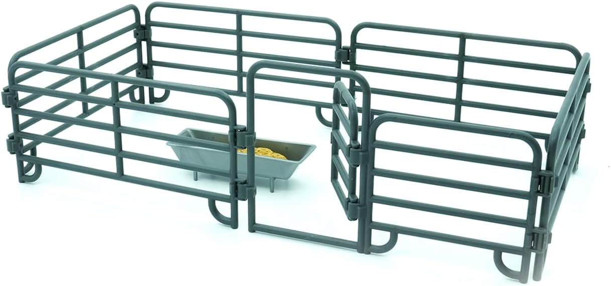 MOJO – Farmland Enclosure Playset | Farm Animals Collection | True to Life & Highly Detailed | Designed in UK