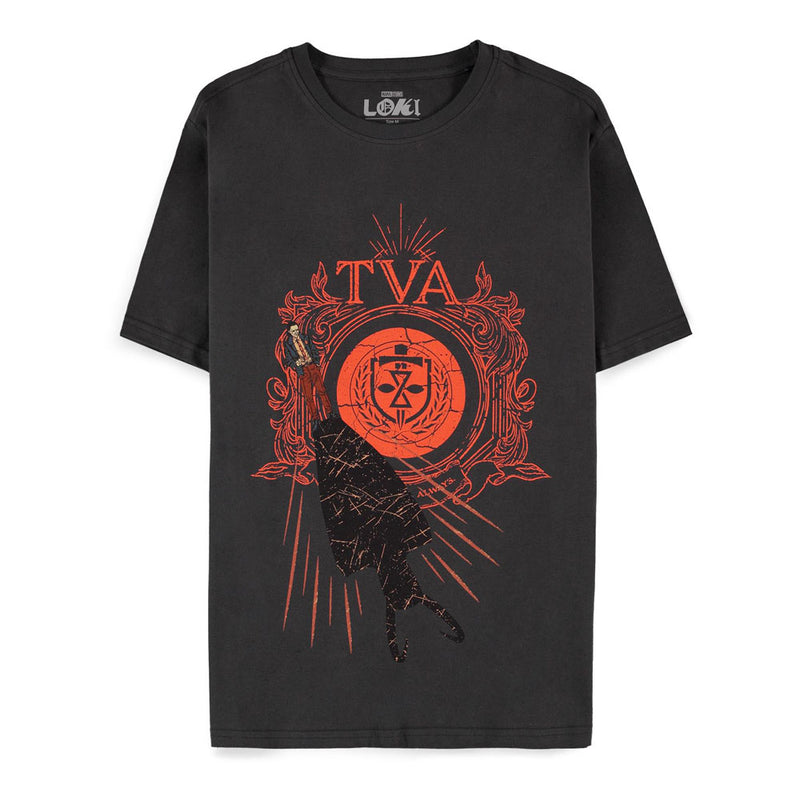 MARVEL COMICS Loki Time Variance Authority Logo T-Shirt, Male, Extra Large, Black (TS335022LOK-XL)