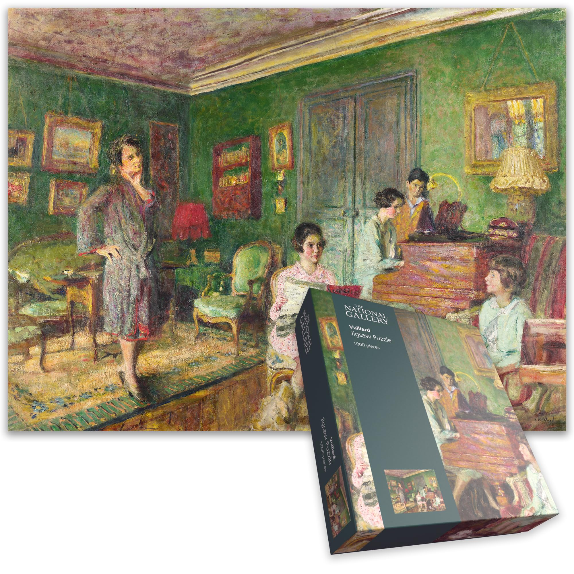 Madame André Wormser and Her Children 1000 Piece Jigsaw Puzzle – Vuillard Artwork from The National Gallery Collection, Parisian Family Scene, Eco-Friendly Packaging, 66 x 50cm