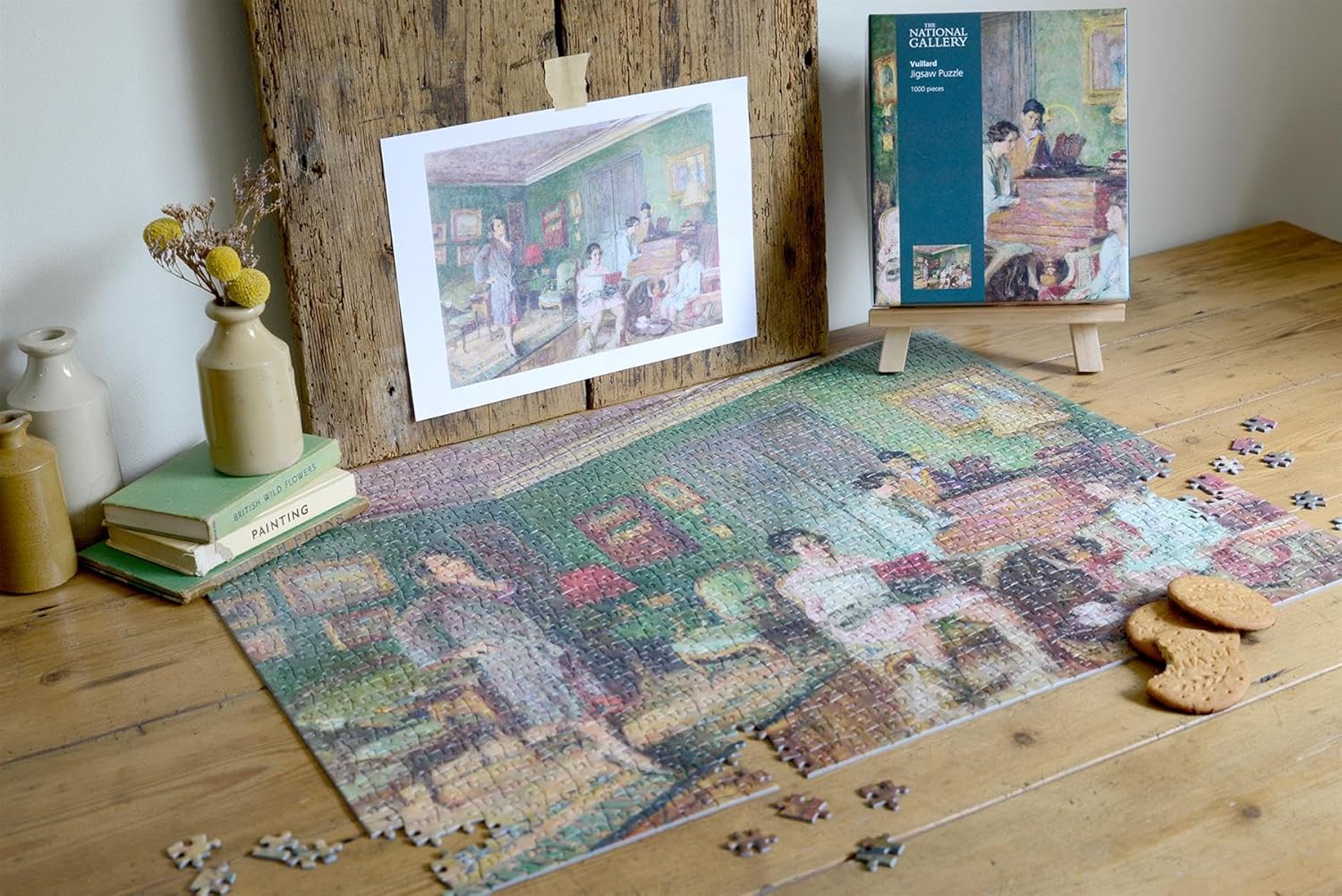 Madame André Wormser and Her Children 1000 Piece Jigsaw Puzzle – Vuillard Artwork from The National Gallery Collection, Parisian Family Scene, Eco-Friendly Packaging, 66 x 50cm