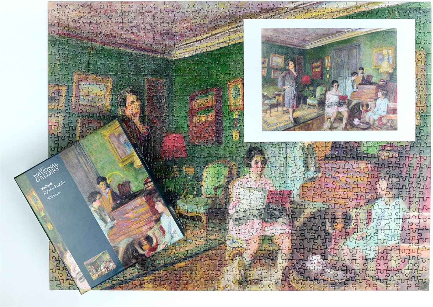 Madame André Wormser and Her Children 1000 Piece Jigsaw Puzzle – Vuillard Artwork from The National Gallery Collection, Parisian Family Scene, Eco-Friendly Packaging, 66 x 50cm