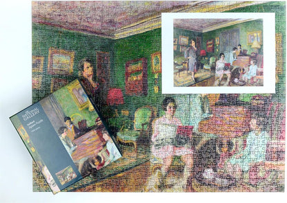 Madame André Wormser and Her Children 1000 Piece Jigsaw Puzzle – Vuillard Artwork from The National Gallery Collection, Parisian Family Scene, Eco-Friendly Packaging, 66 x 50cm