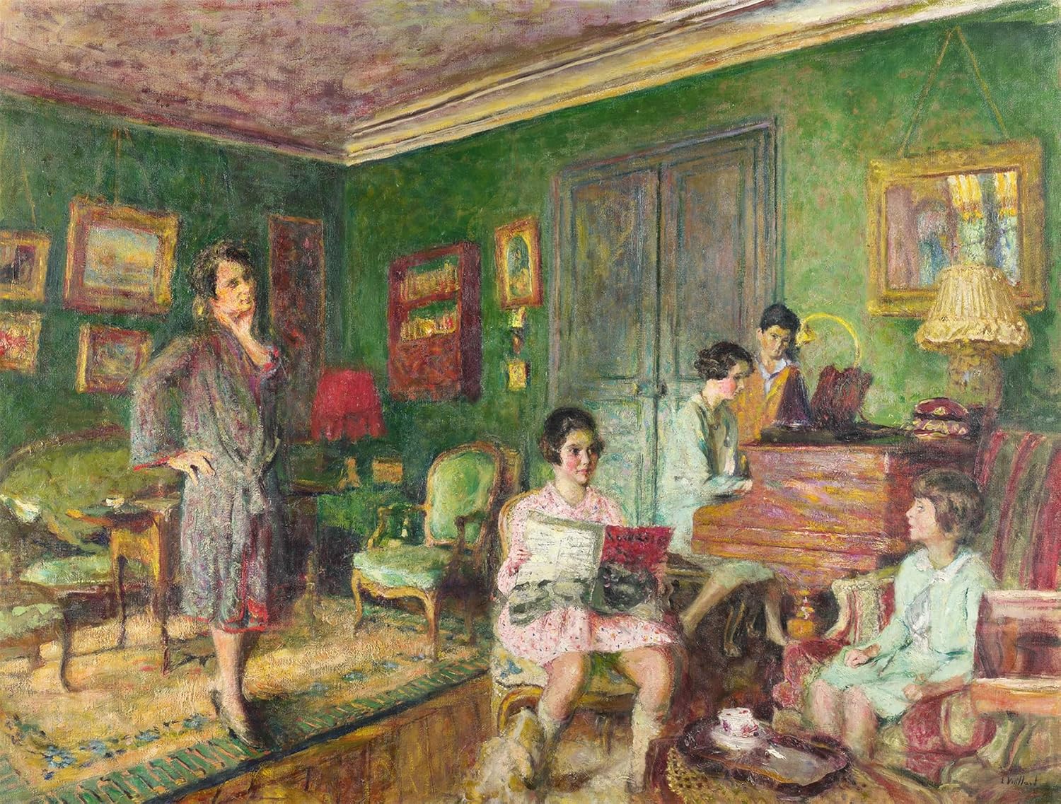 Madame André Wormser and Her Children 1000 Piece Jigsaw Puzzle – Vuillard Artwork from The National Gallery Collection, Parisian Family Scene, Eco-Friendly Packaging, 66 x 50cm