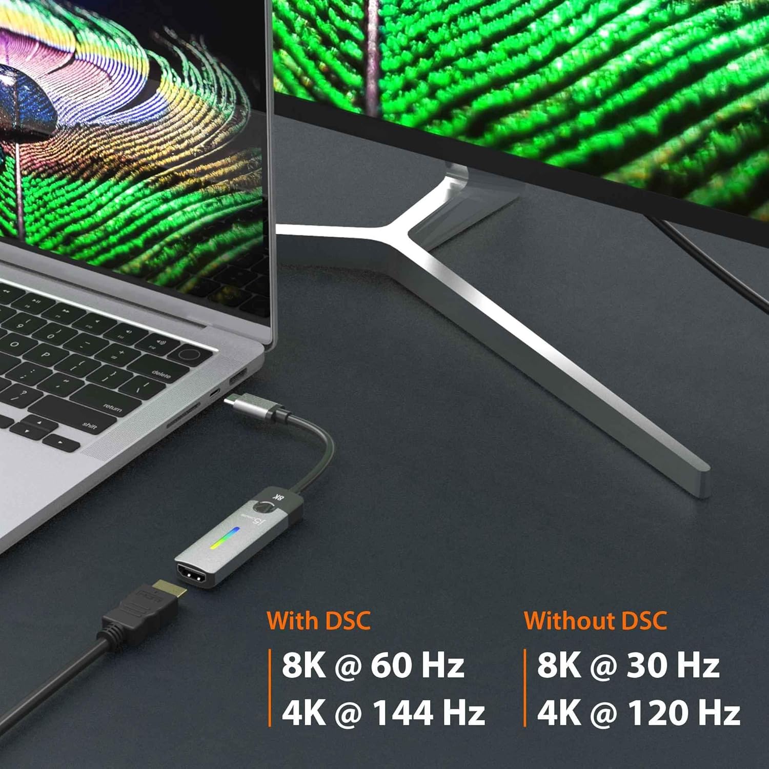 j5create JCA157-N Adaptateur USB-C vers HDMI™ 2.1 8K