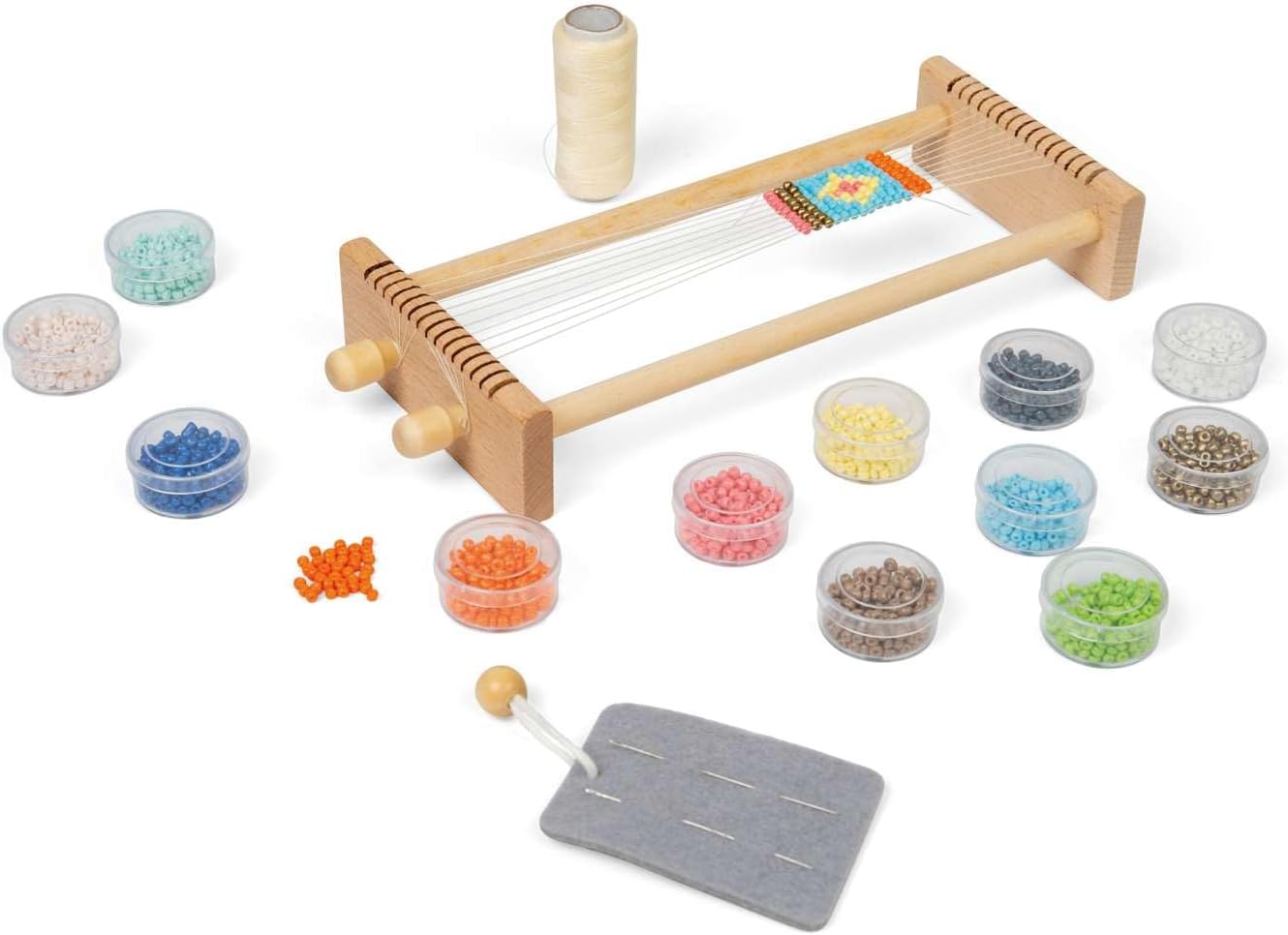 Bigjigs - Bigjigs Houten Kralenweefraam