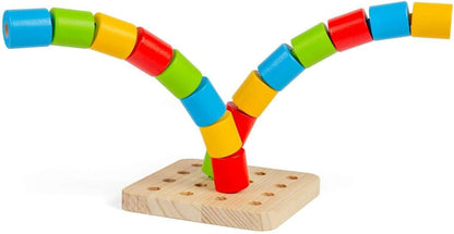 Bigjigs - Bigjigs Houten Wankel-pinnenbord 17dlg.