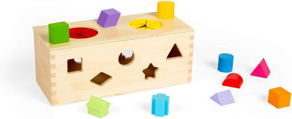 Bigjigs - Bigjigs Houten Mystery box Vormenstoof 10dlg.