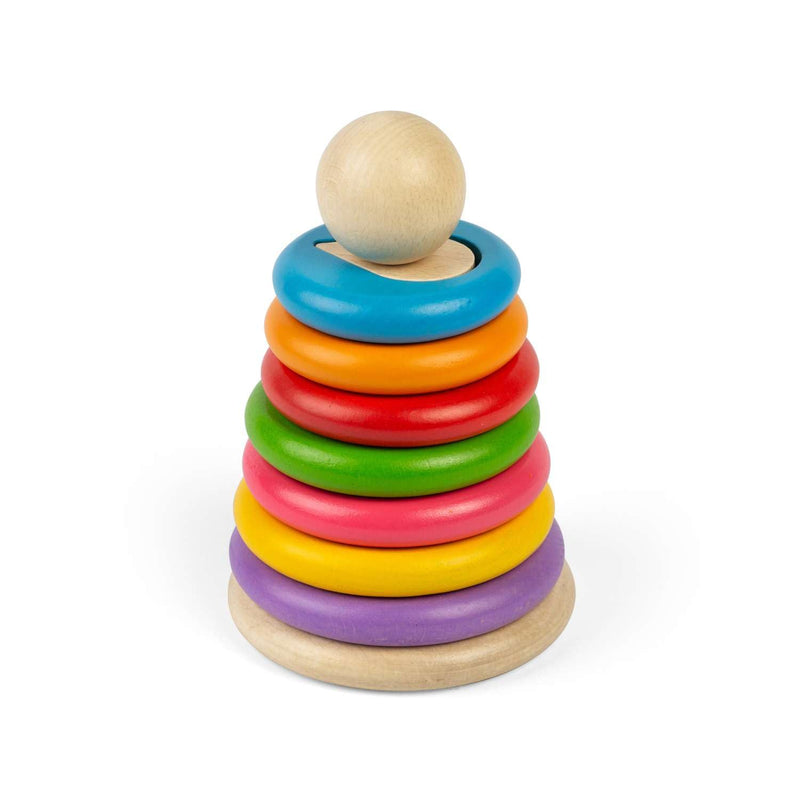 Bigjigs - Bigjigs Houten Geheime Vormenstapelaar 16dlg.