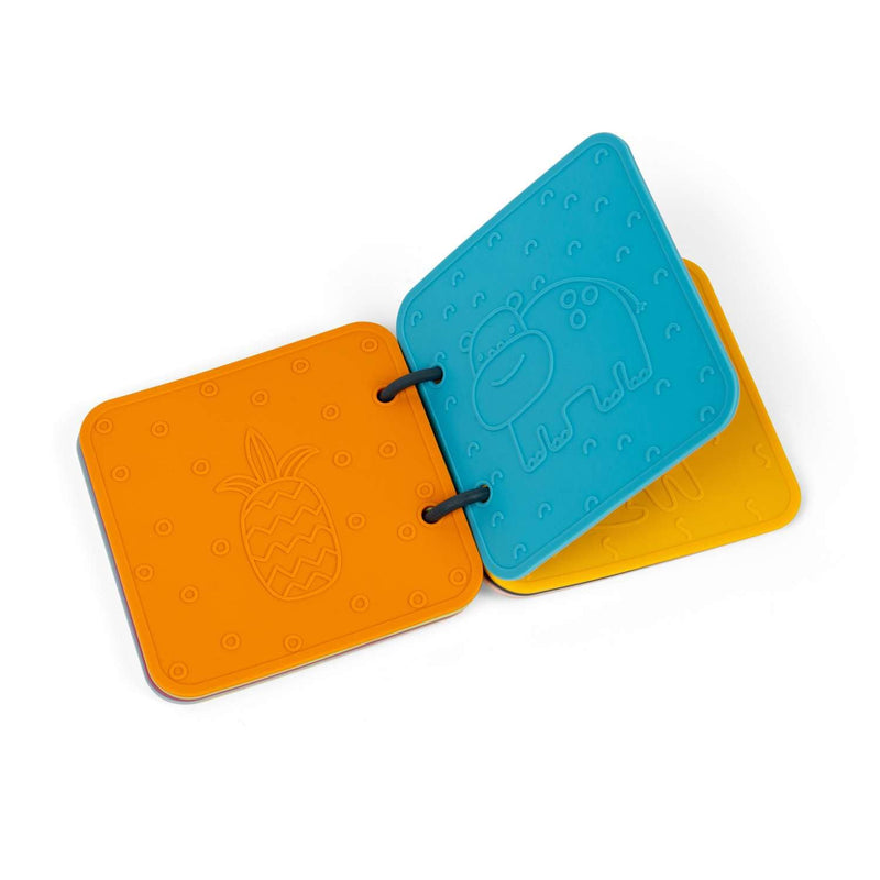 Bigjigs Toys Libro da bagno – Libri da vasca per neonati e bambini, giocattolo per il bagno, realizzato in 100% silicone, regali ecologici, età 12 mesi +