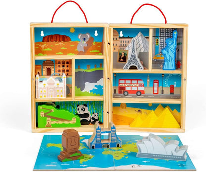Bigjigs - Bigjigs Houten Reis Speelset 10dlg.