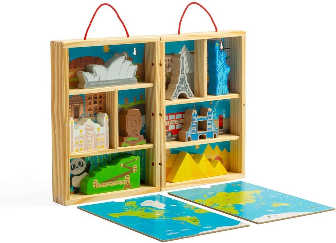 Bigjigs - Bigjigs Houten Reis Speelset 10dlg.