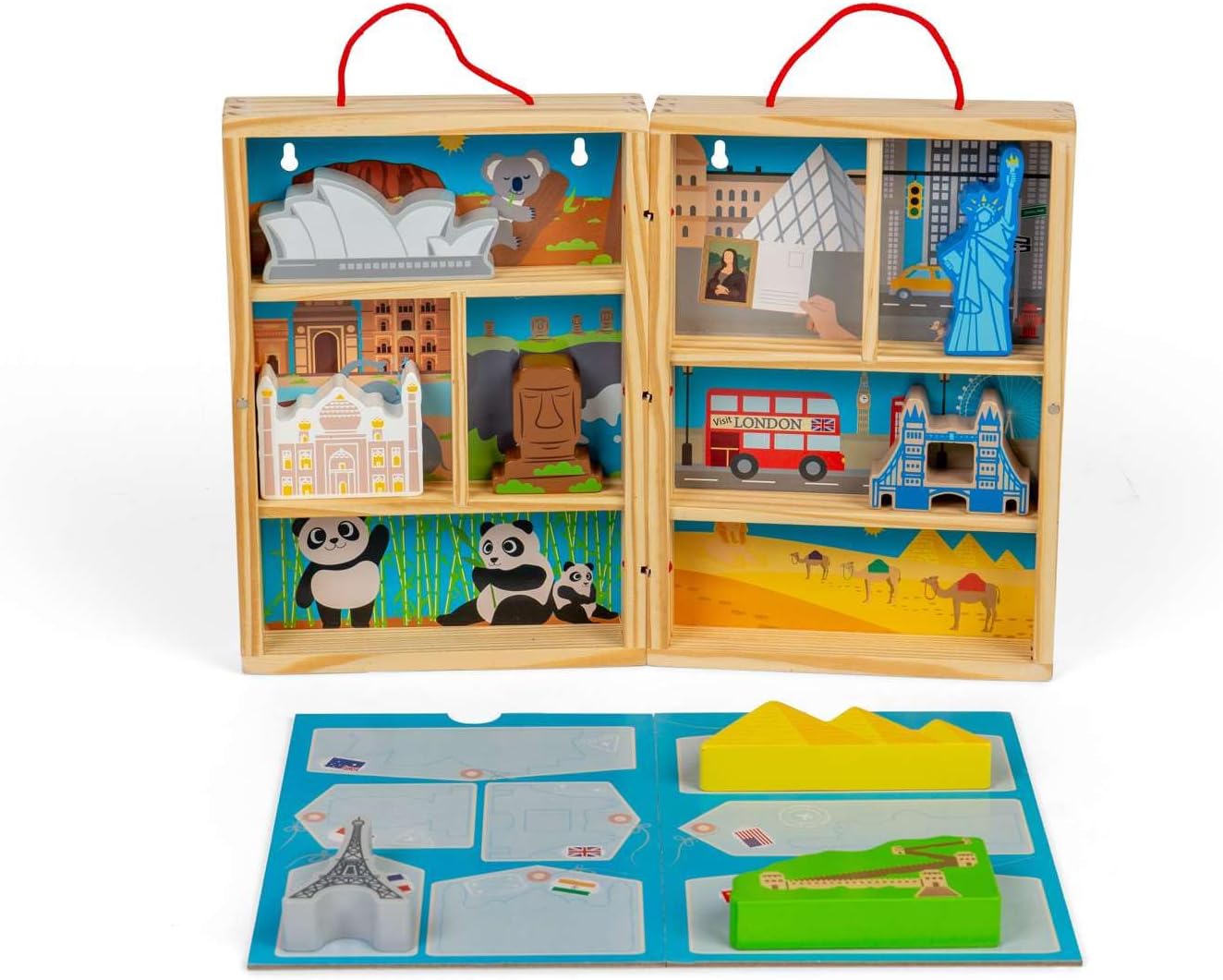 Bigjigs - Bigjigs Houten Reis Speelset 10dlg.