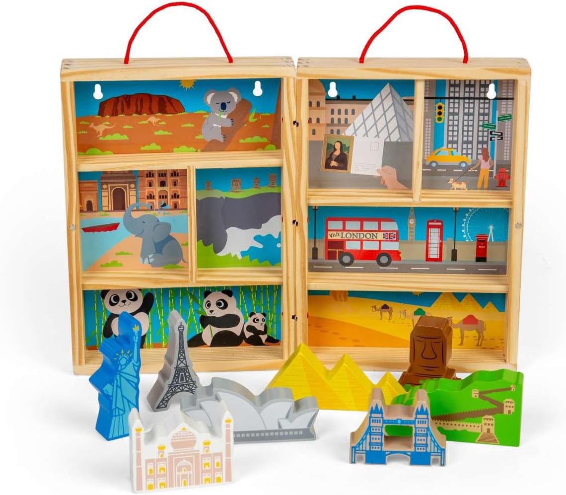 Bigjigs - Bigjigs Houten Reis Speelset 10dlg.