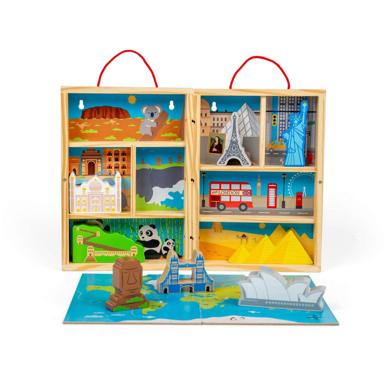 Bigjigs - Bigjigs Houten Reis Speelset 10dlg.