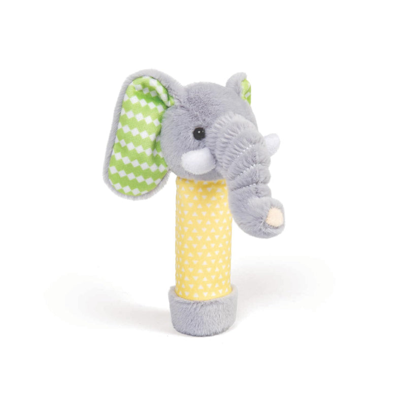 Bigjigs Toys Hochet en peluche éléphant – Hochet en peluche pour enfants, animaux en peluche, cadeaux pour bébés et tout-petits, à partir de 12 mois