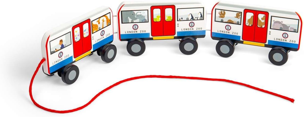 Bigjigs - Bigjigs Houten Londen Trekbus