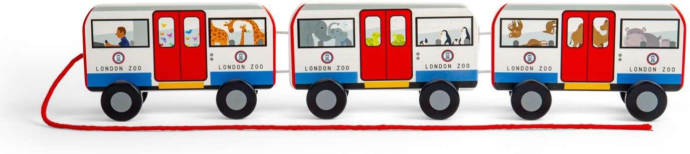 Bigjigs - Bigjigs Houten Londen Trekbus