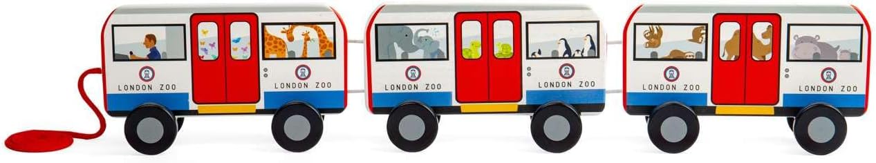 Bigjigs - Bigjigs Houten Londen Trekbus