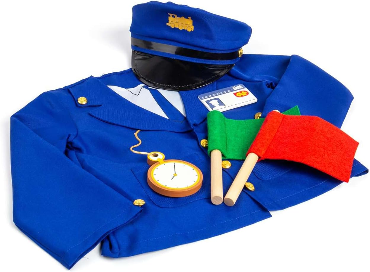 Bigjigs - Bigjigs Treinmachinist Verkleedset met Accessoires