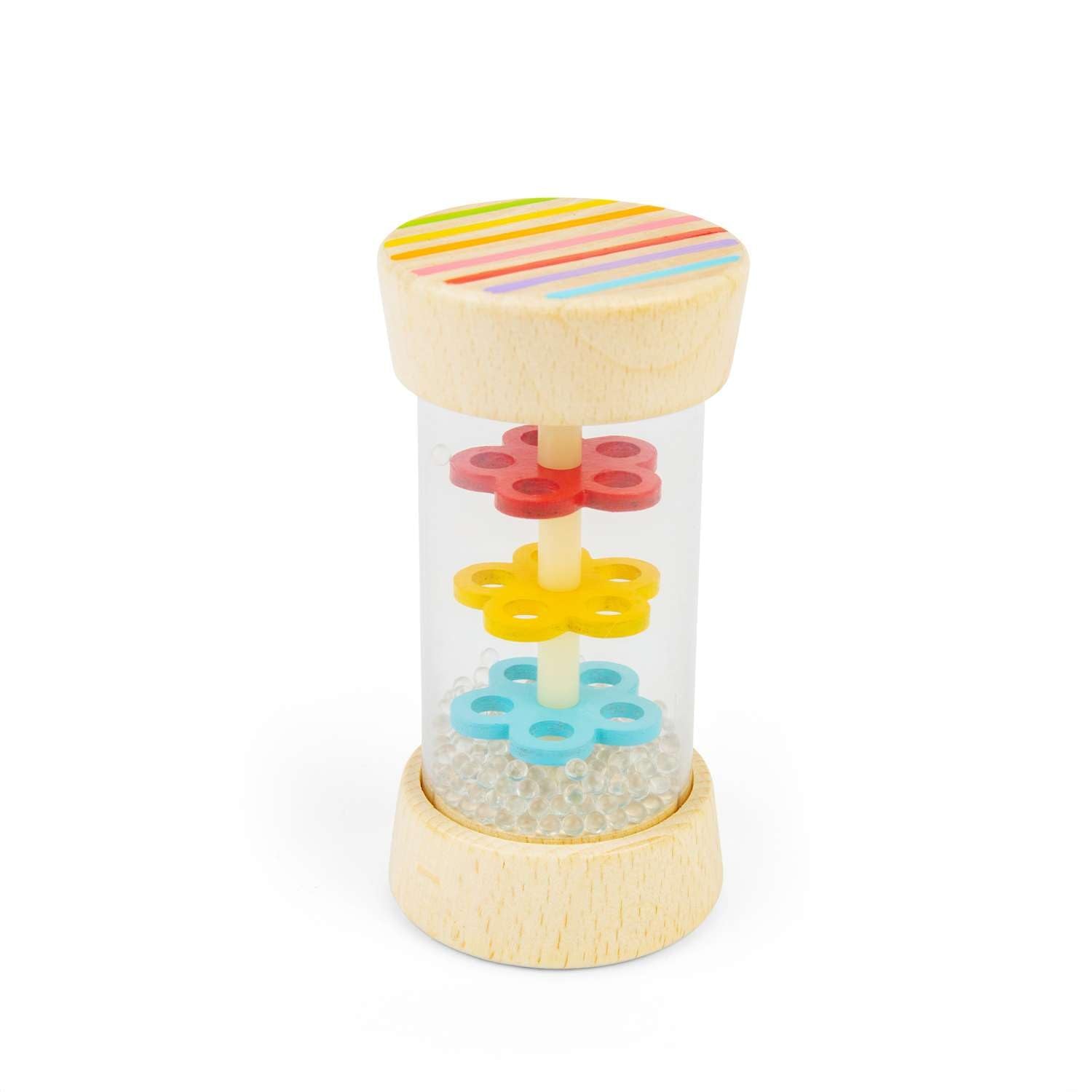 Bigjigs Toys Mini Rainstick – Shaker arcobaleno in legno per neonati e bambini, giocattolo musicale, strumenti a percussione e accessori, regali per bambini, età 0+ mesi