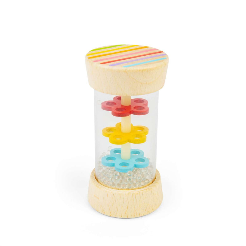 Bigjigs Toys Mini Rainstick – Shaker arcobaleno in legno per neonati e bambini, giocattolo musicale, strumenti a percussione e accessori, regali per bambini, età 0+ mesi