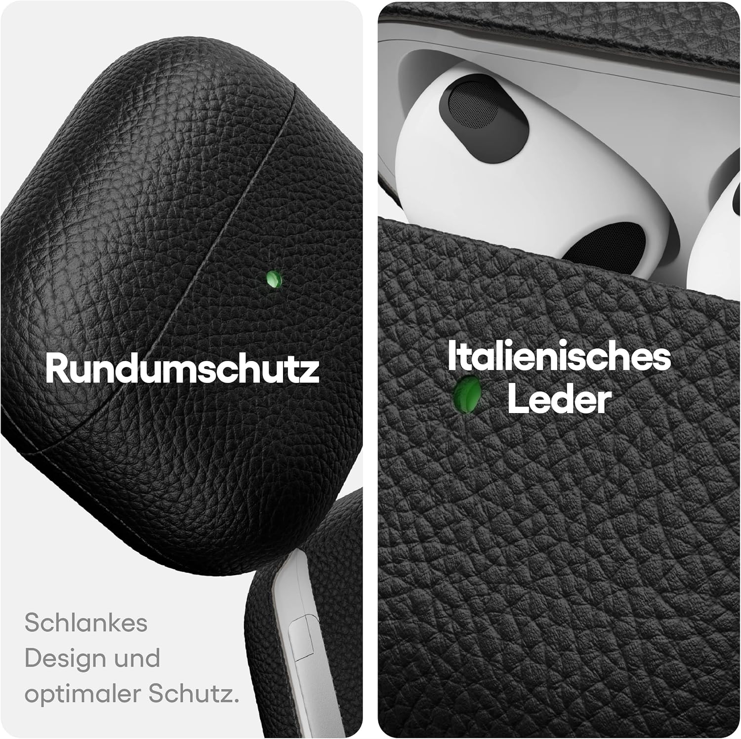 Keybudz - Podskinz Artisan Series Leather Case - Handcrafted Leather Case For Your Airpods 3