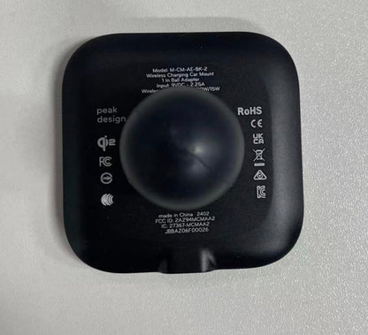 Peak Design - Mobile Car Mount 1 Ball Adapter Charging V2 - Black