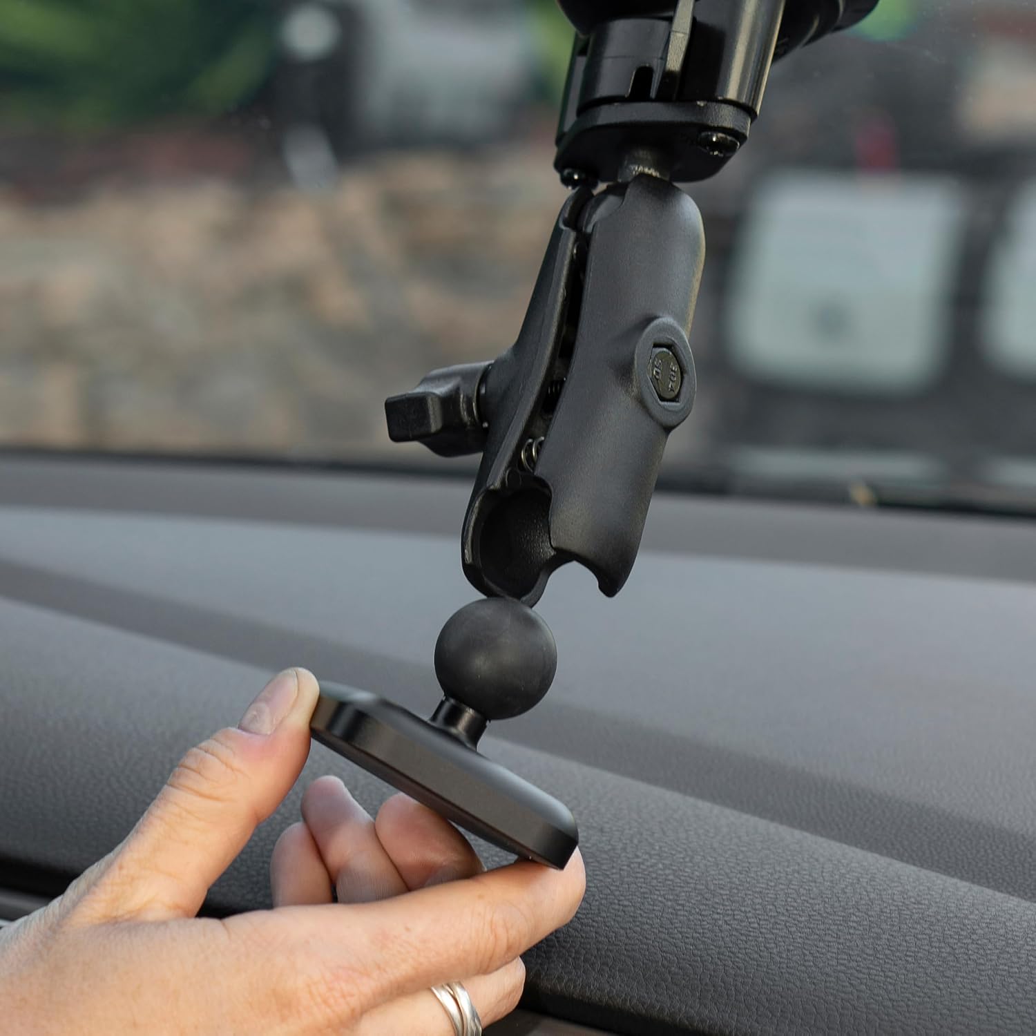 Peak Design - Mobile Car Mount 1 Ball Adapter Charging V2 - Black