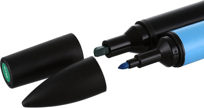 Winsor & Newton 0290139 Promarker, professionele layoutmarker - 2 punten, fijn en breed voor tekeningen, ontwerp en lay-outs - Set 12 Promarker, Manga Expansion Pack 1