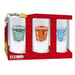 Pokemon Glass Set - 3 X 14Cm Height, 6Cm Diameter