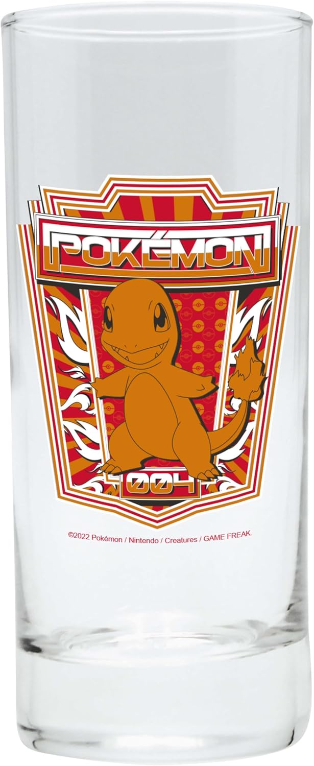 Pokemon Glass Set - 3 X 14Cm Height, 6Cm Diameter