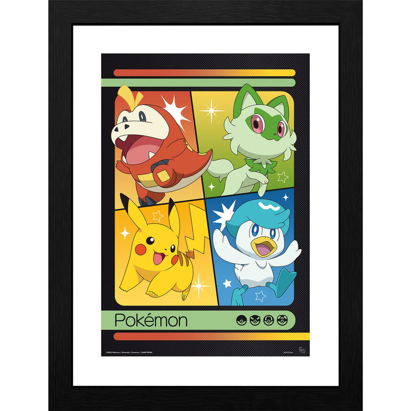 Scarlet & Violet Starters Framed Print - 30.5 X 40.6 Cm