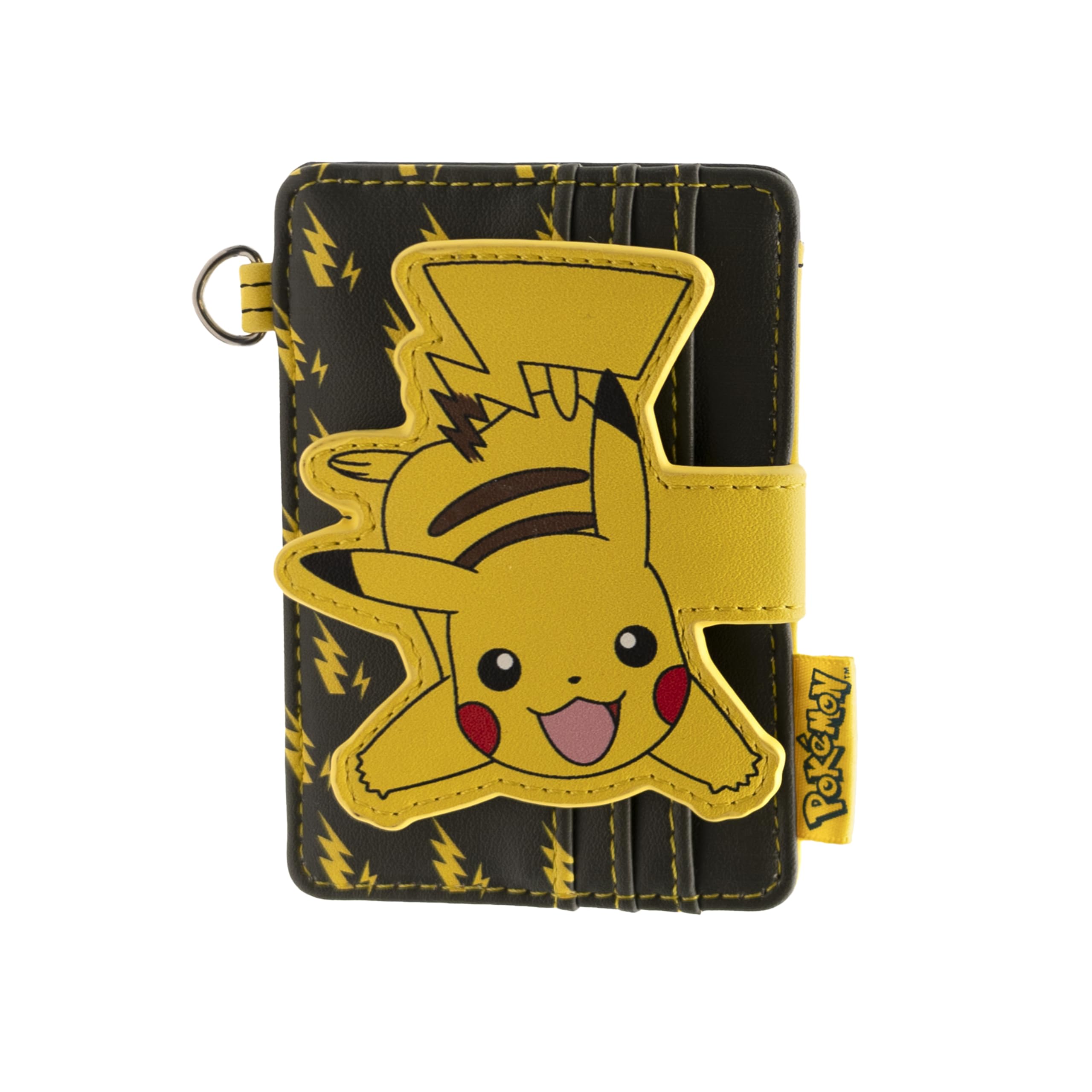 ABYSTYLE - Pokemon Pikachu kaarthouder, Zwart en geel, Dimensions : 10 x 7 cm, Klassiek