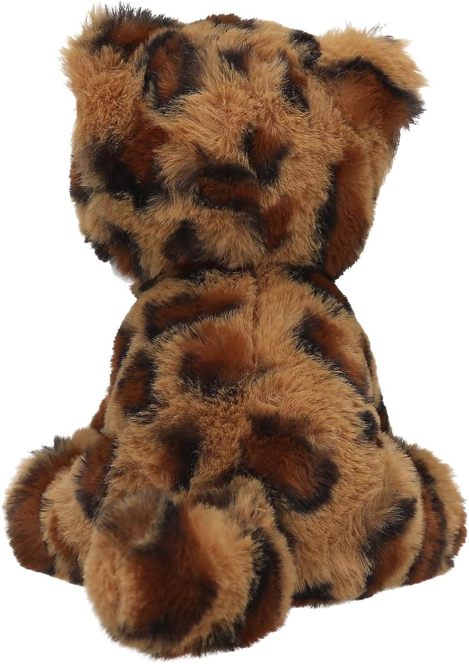 Depesche 13517 TOPModel - Knuffel kat met leo patroon, ca. 16 cm hoog knuffel met bruine ogen en roze neus