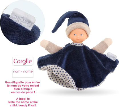 Corolle - Corolle Tidoudou - Marineblauw Knuffeldoek 17cm