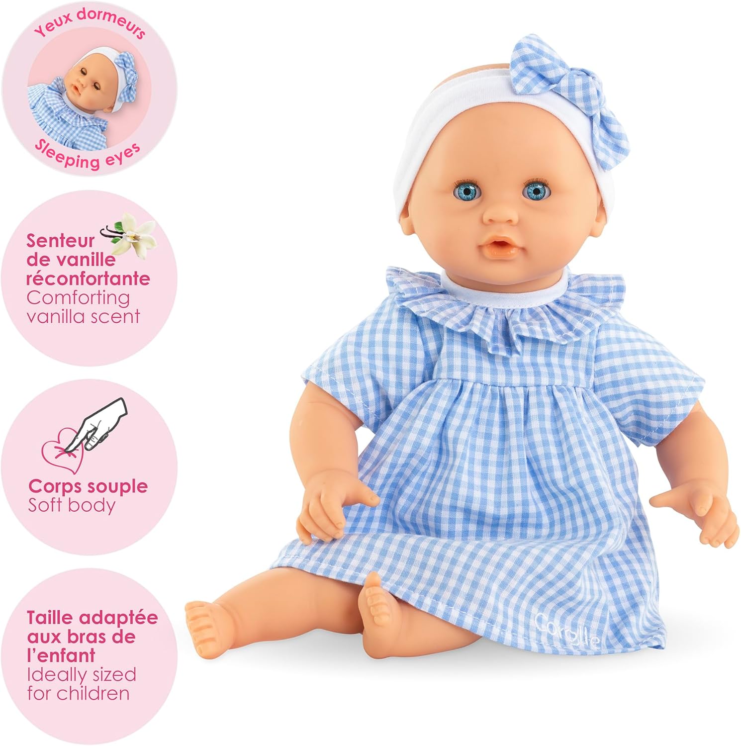 Corolle - Mijn eerste pop, Baby Calin Milly, 30 cm, vanaf 18 maanden, 9000100840