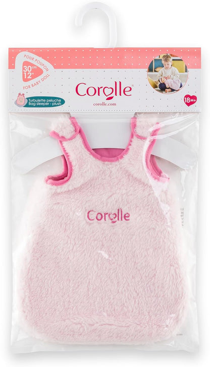 Corolle - 9000111150 Pink Plush Sleeping Bag for 30 cm Dolls from 18 Months