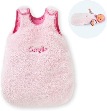 Corolle - 9000111150 Pink Plush Sleeping Bag for 30 cm Dolls from 18 Months