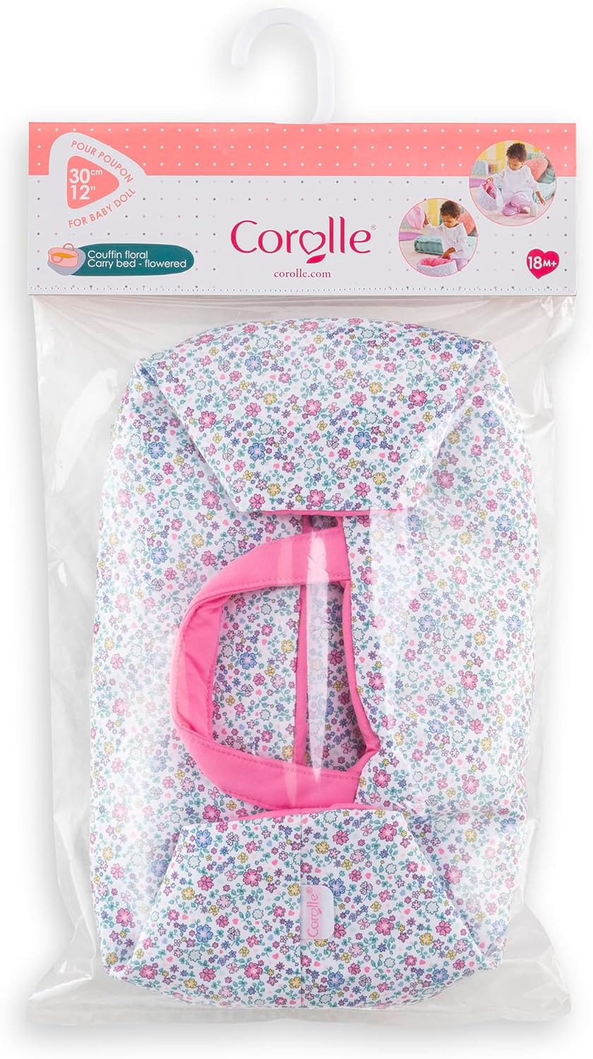 Corolle - Babymand met bloemen, accessoires, voor poppen 30 cm, vanaf 18 maanden, 9000111160