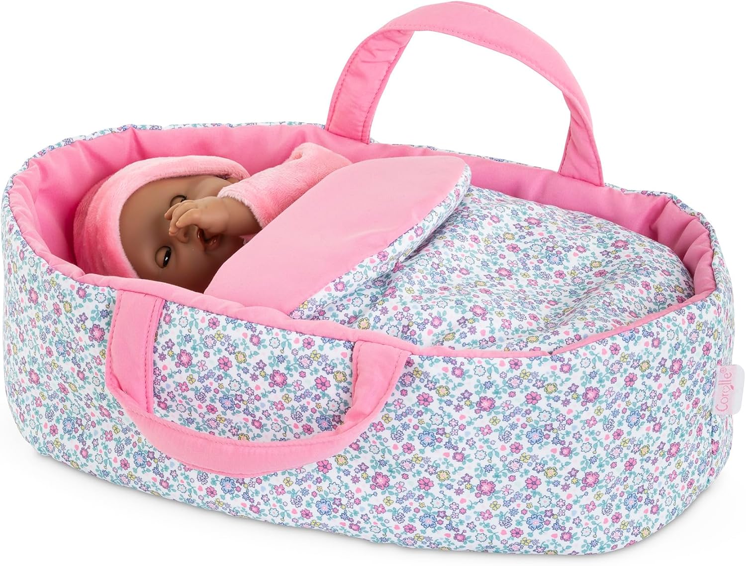Corolle - Babymand met bloemen, accessoires, voor poppen 30 cm, vanaf 18 maanden, 9000111160