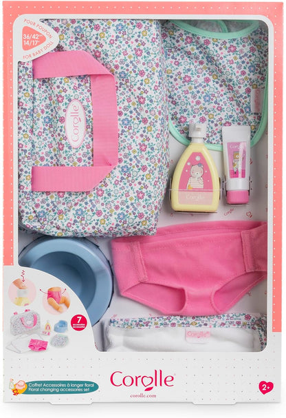 Corolle - Set van accessoires voor het aankleden van bloemen, 7 accessoires, voor poppen 36 cm, vanaf 2 jaar, 9000141810