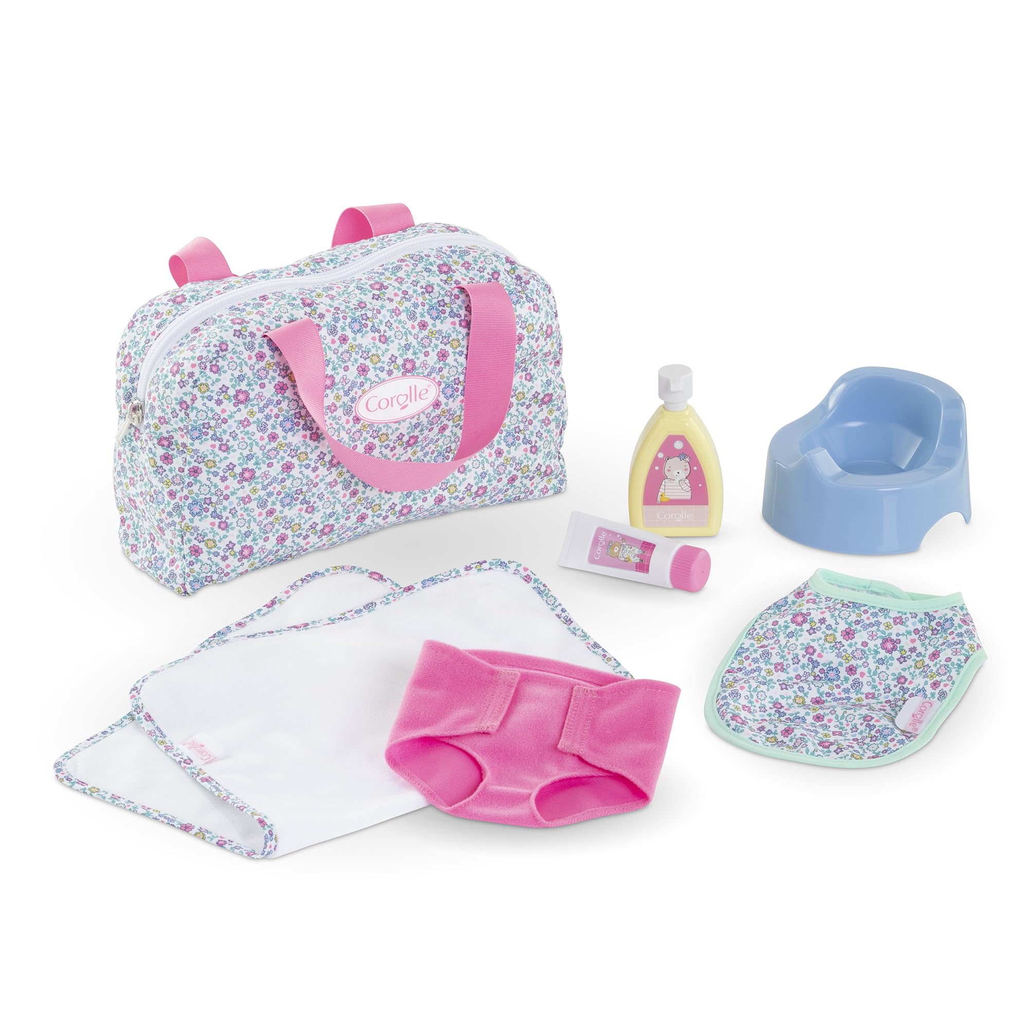 Corolle - Set van accessoires voor het aankleden van bloemen, 7 accessoires, voor poppen 36 cm, vanaf 2 jaar, 9000141810