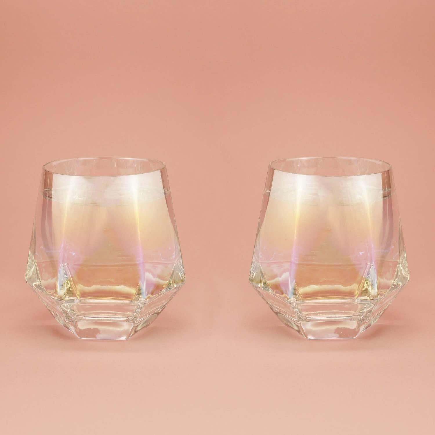 Winkee - Diamond Glasses Set Of 2 - Glass