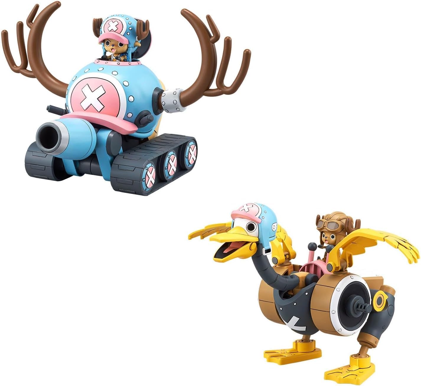 Bandai Spirits One Piece Chopper Robot No. 1 & 2 (Chopper Tank & Chopper Wing) Color Coded Plastic Model